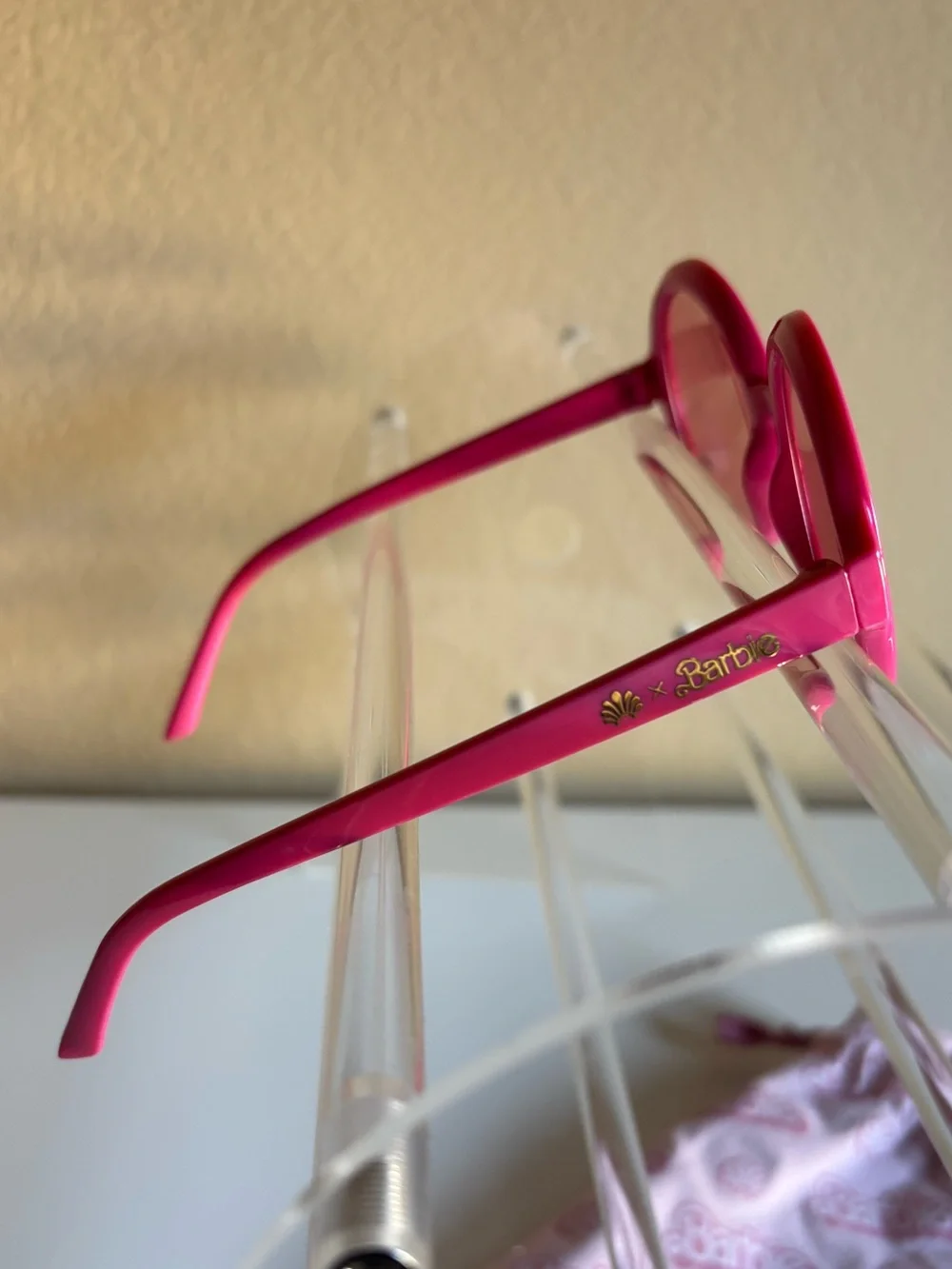 Lele Sadoughi x Barbie Round Pink Kids Sunglasses with Tinted Lenses